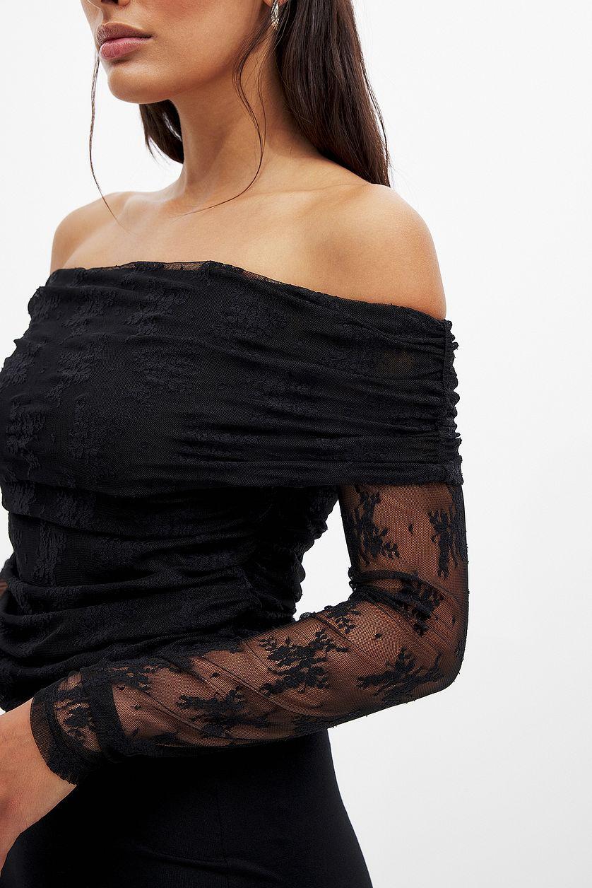 Off Shoulder Lace Top Product Image