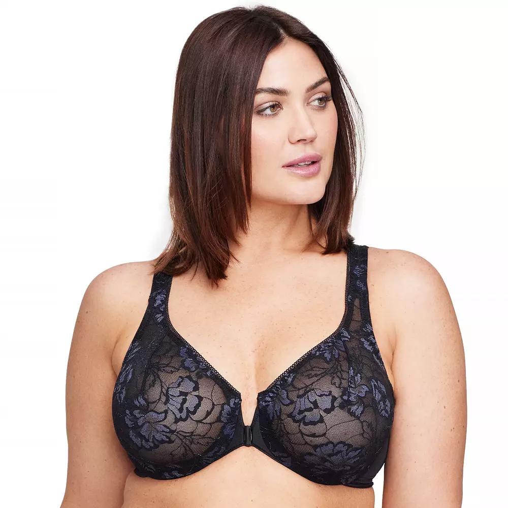 Glamorise Full-Figure Wonderwire Front Close Stretch Lace Bra 9246, Women's,  Product Image