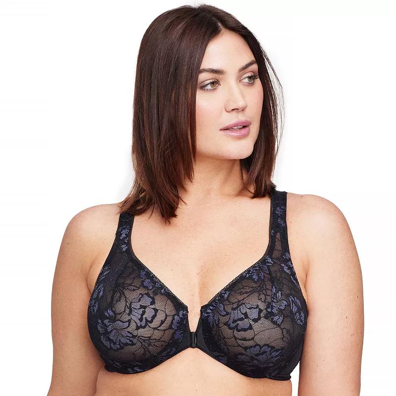 Glamorise Full-Figure Wonderwire Front Close Stretch Lace Bra 9246, Women's,  Product Image