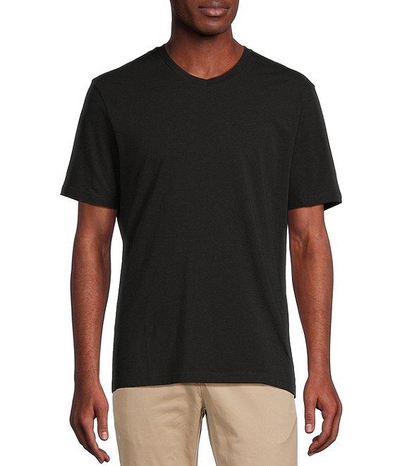 Cremieux Blue Label Jersey Knit Short Sleeve V-Neck T-Shirt Product Image