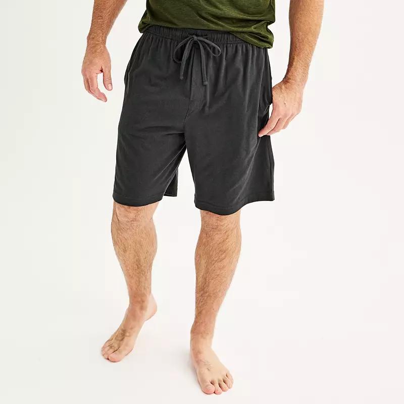 Mens Sonoma Goods For Life Knit Pajama Shorts Dark Silver Product Image