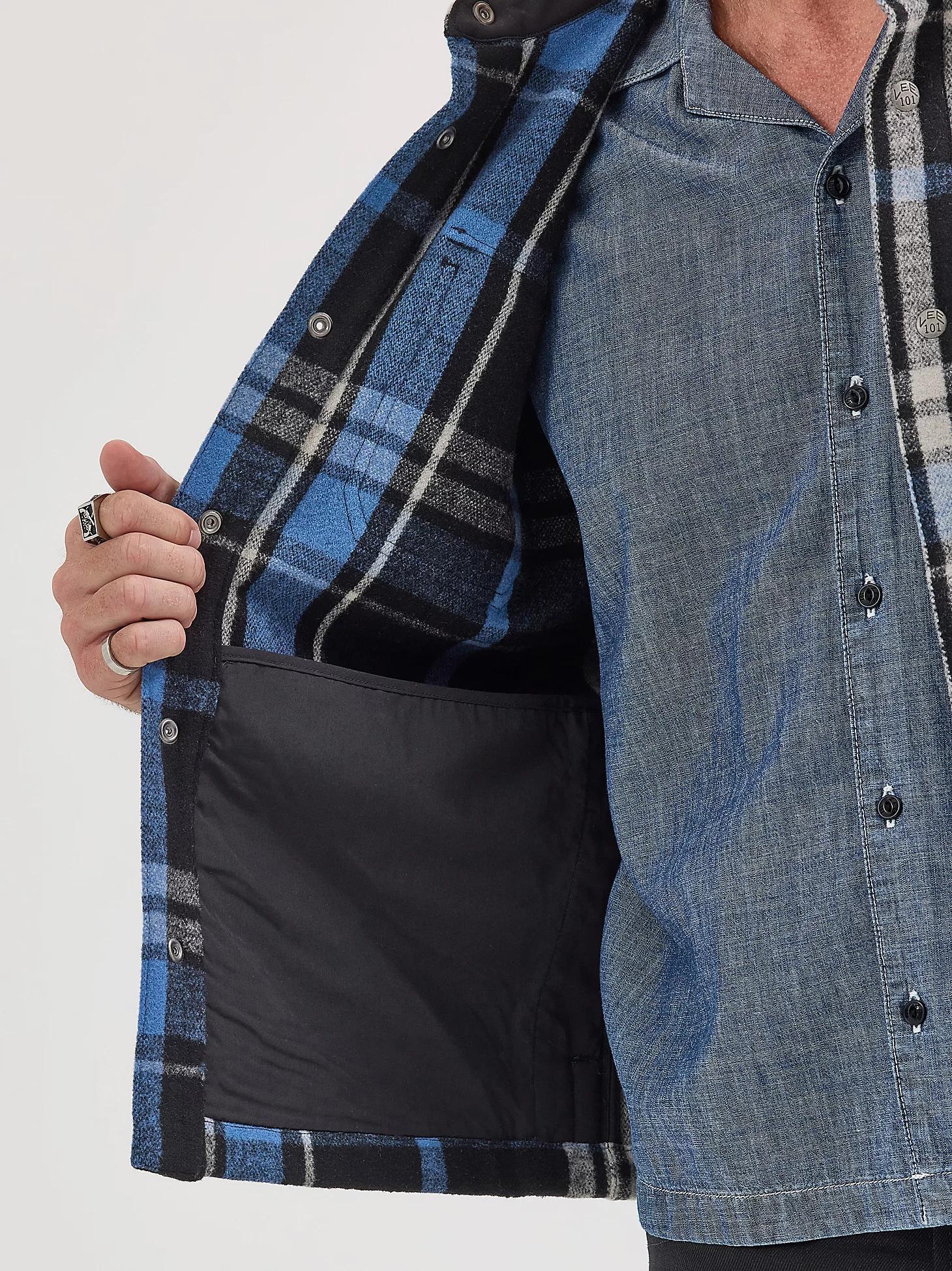 Men's Lee 101 Wool Plaid Overshirt | Men's Tops & Tees | Lee® Product Image