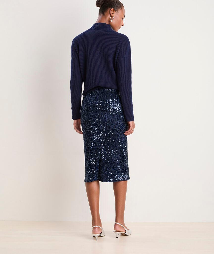 Knit Sequin Skirt Product Image