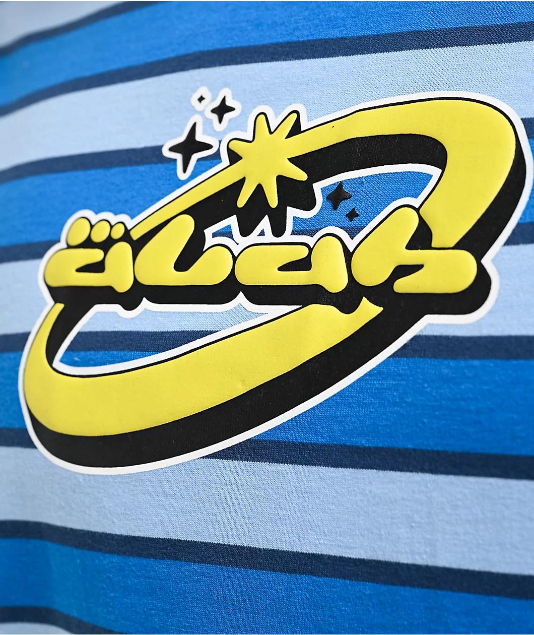 A.LAB Party Stripe Blue T-Shirt Product Image