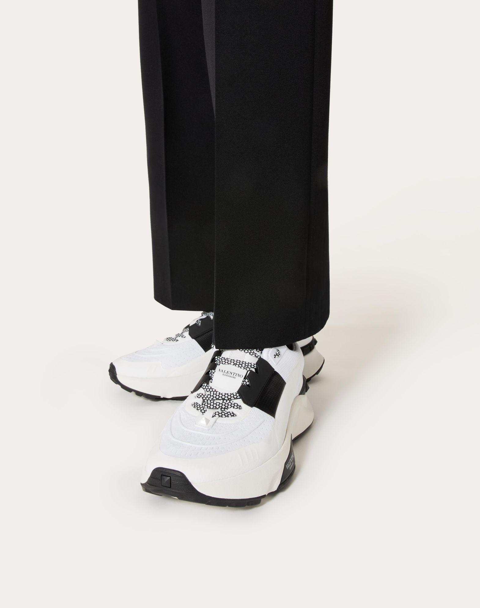 True Act Low Top Sneaker In Mesh And Rubberized Fabric Product Image