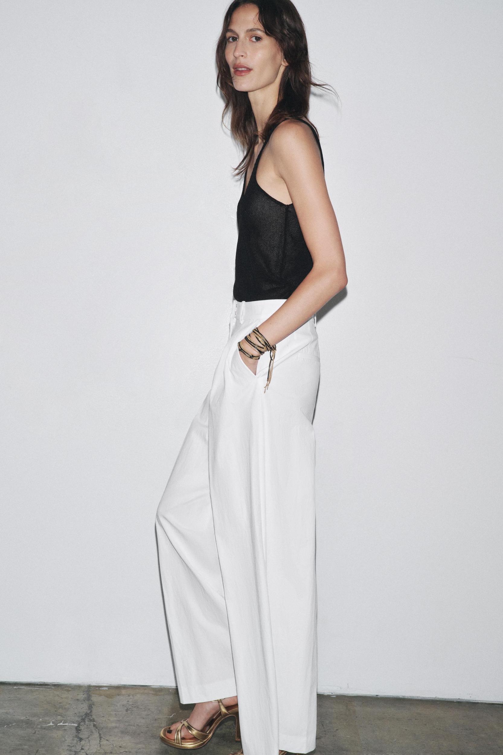 ZW COLLECTION TECHNICAL EFFECT PLEATED PANTS Product Image