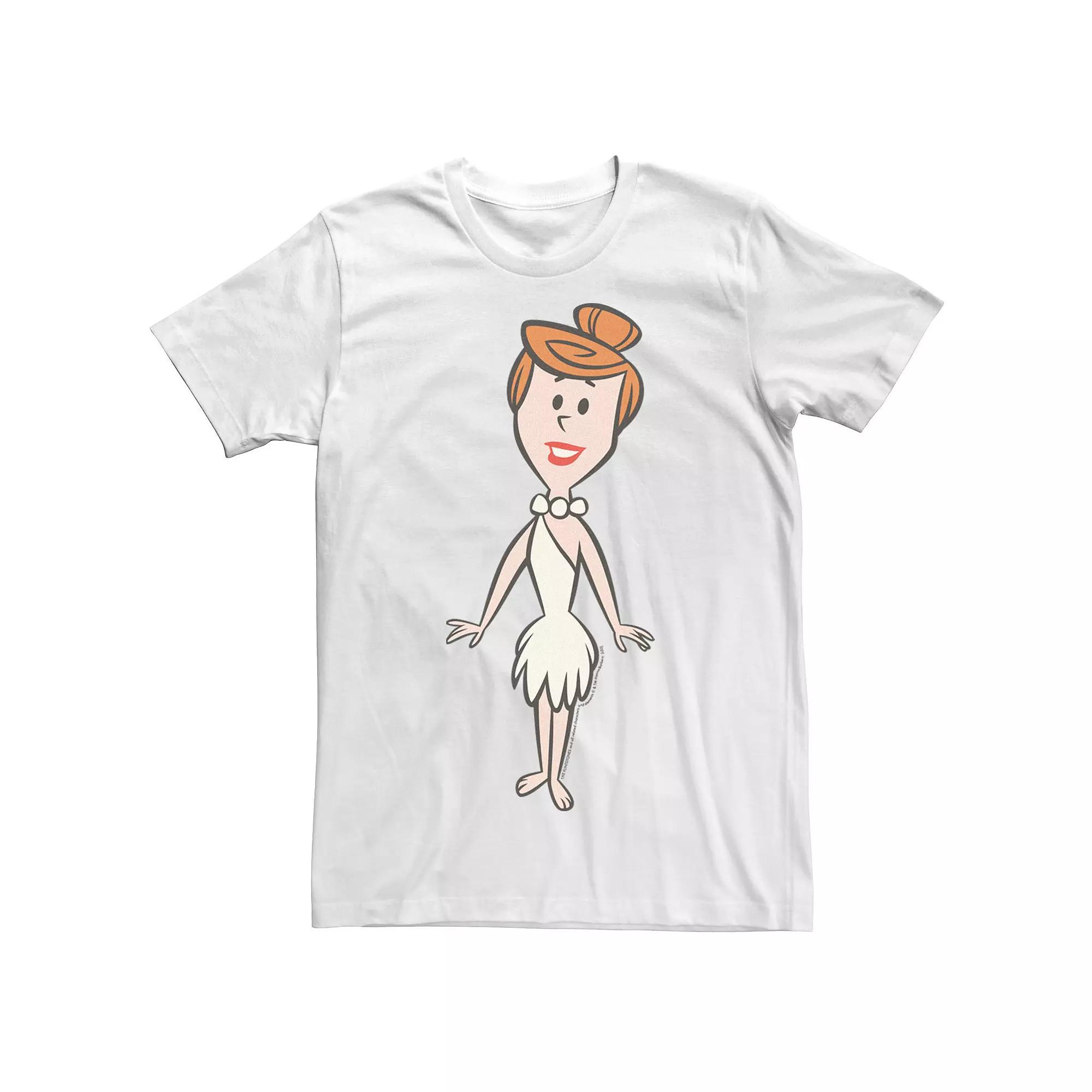 Men's Flinstones Big Wilma Solo Poster Tee, Size: Large, White Product Image