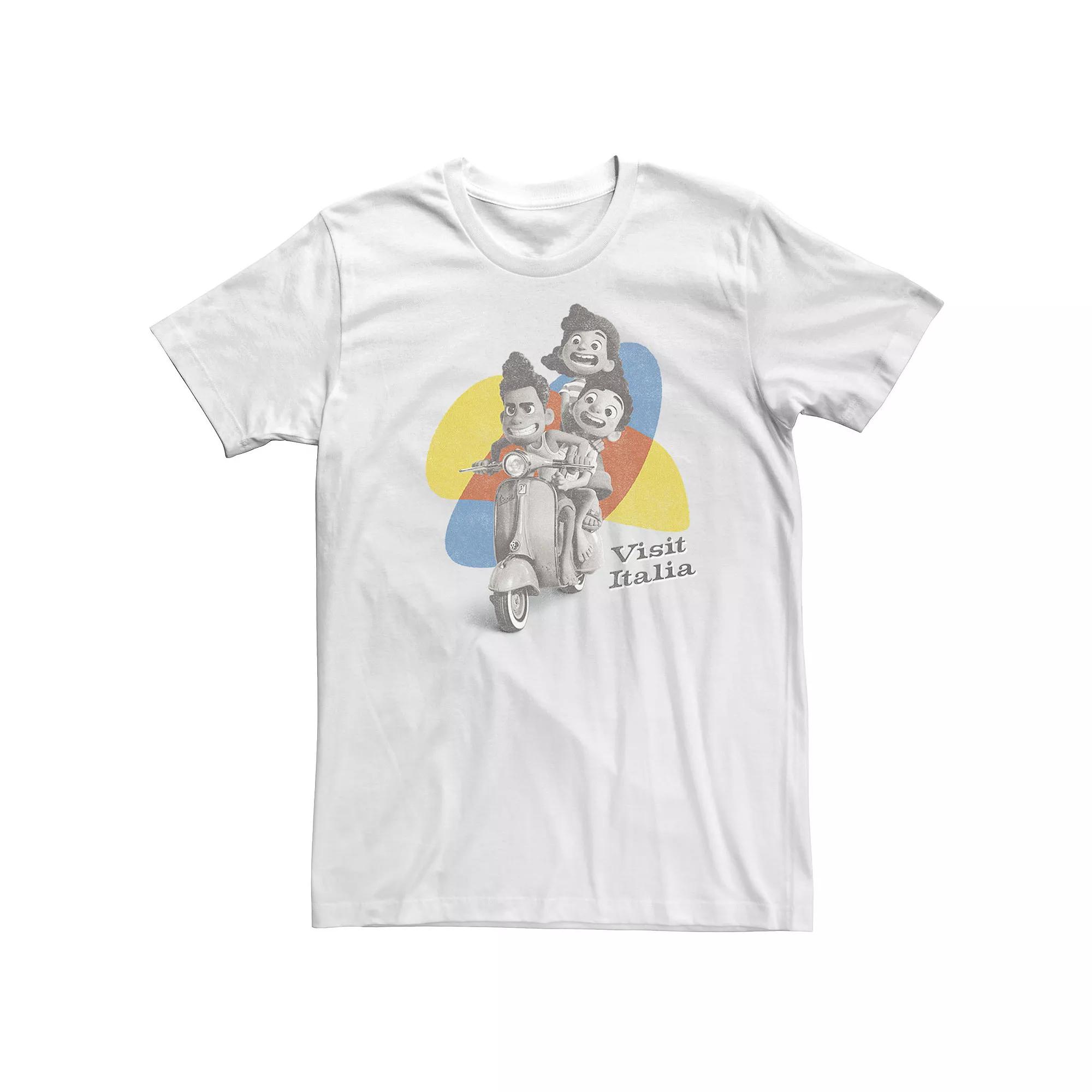 Big & Tall Disney / Pixar Luca Scooter Kids Visit Italia Tee, Men's,  Product Image