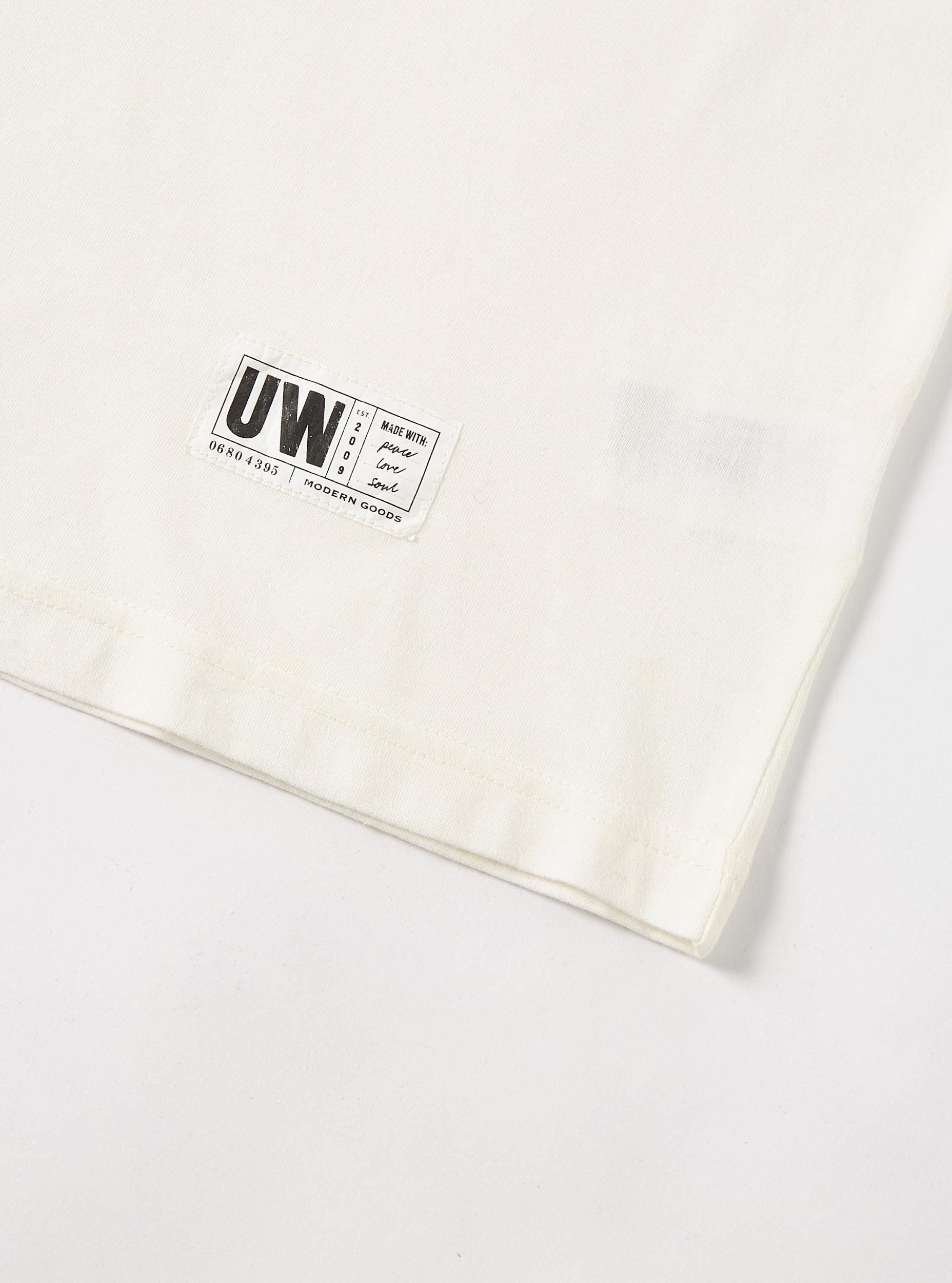 Ecru Single Jersey Loose Tee Product Image