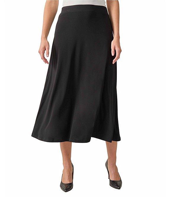 Kasper Pull-On A-Line Midi Skirt Product Image