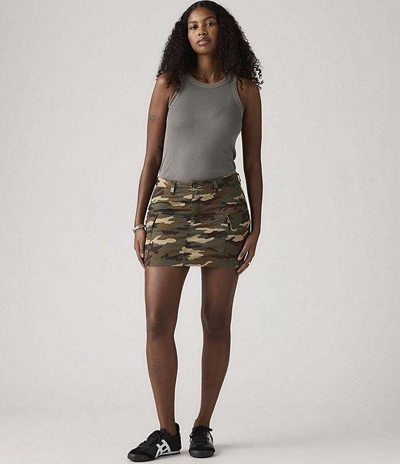 Levi's® Camouflage Printed Cargo Mini Skirt Product Image