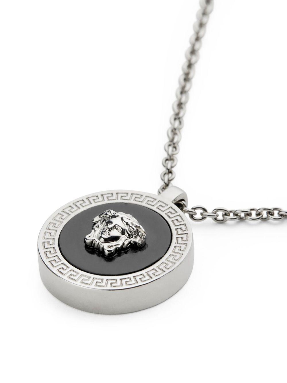 Medusa enamel-pendant necklace Product Image