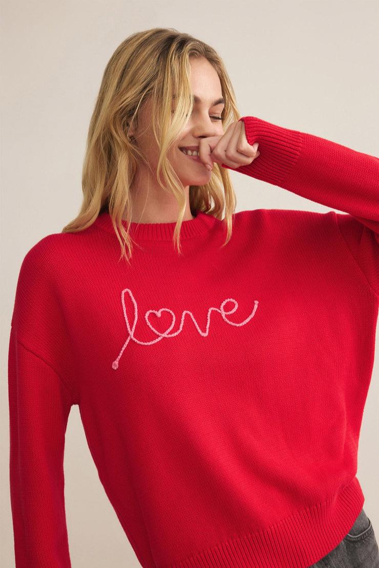 Love Notes Boyfriend Sweater Product Image
