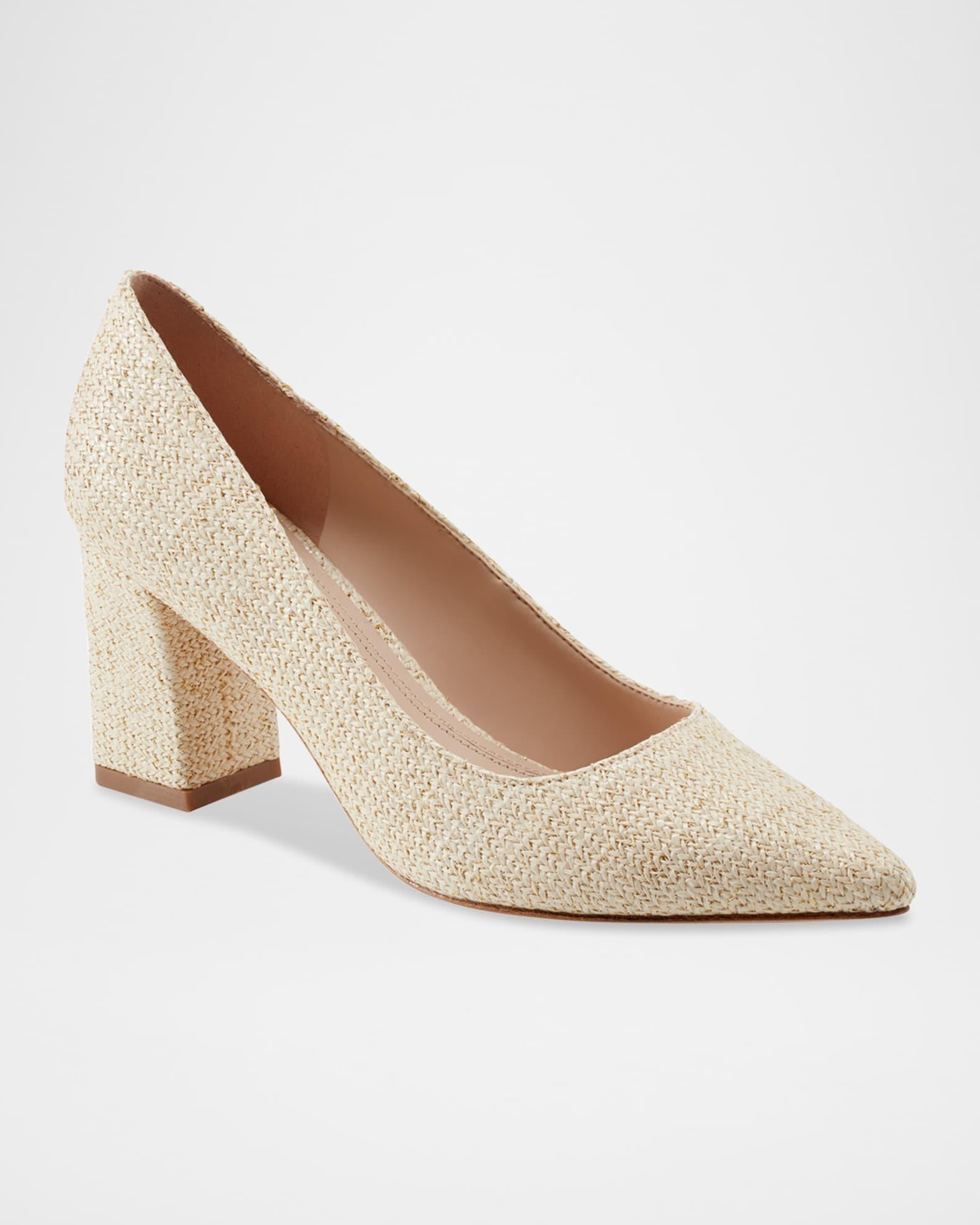 Zala Fabric Block-Heel Pumps Product Image