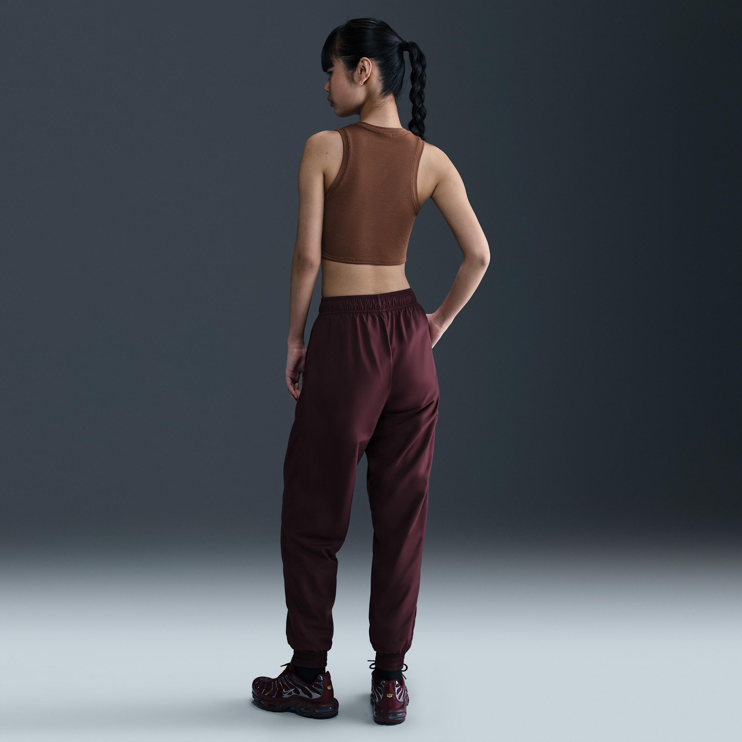 Womens Nike Sportswear Chill Knit Tight Cropped Mini-Rib Tank Top | FB8279-265 Product Image