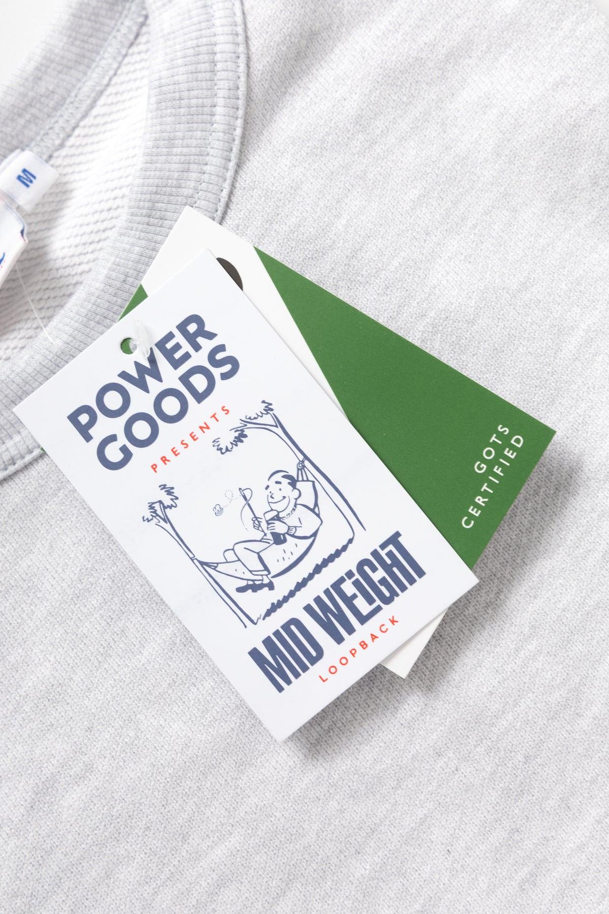 Power Goods - Loopback Crewneck - Ash Product Image