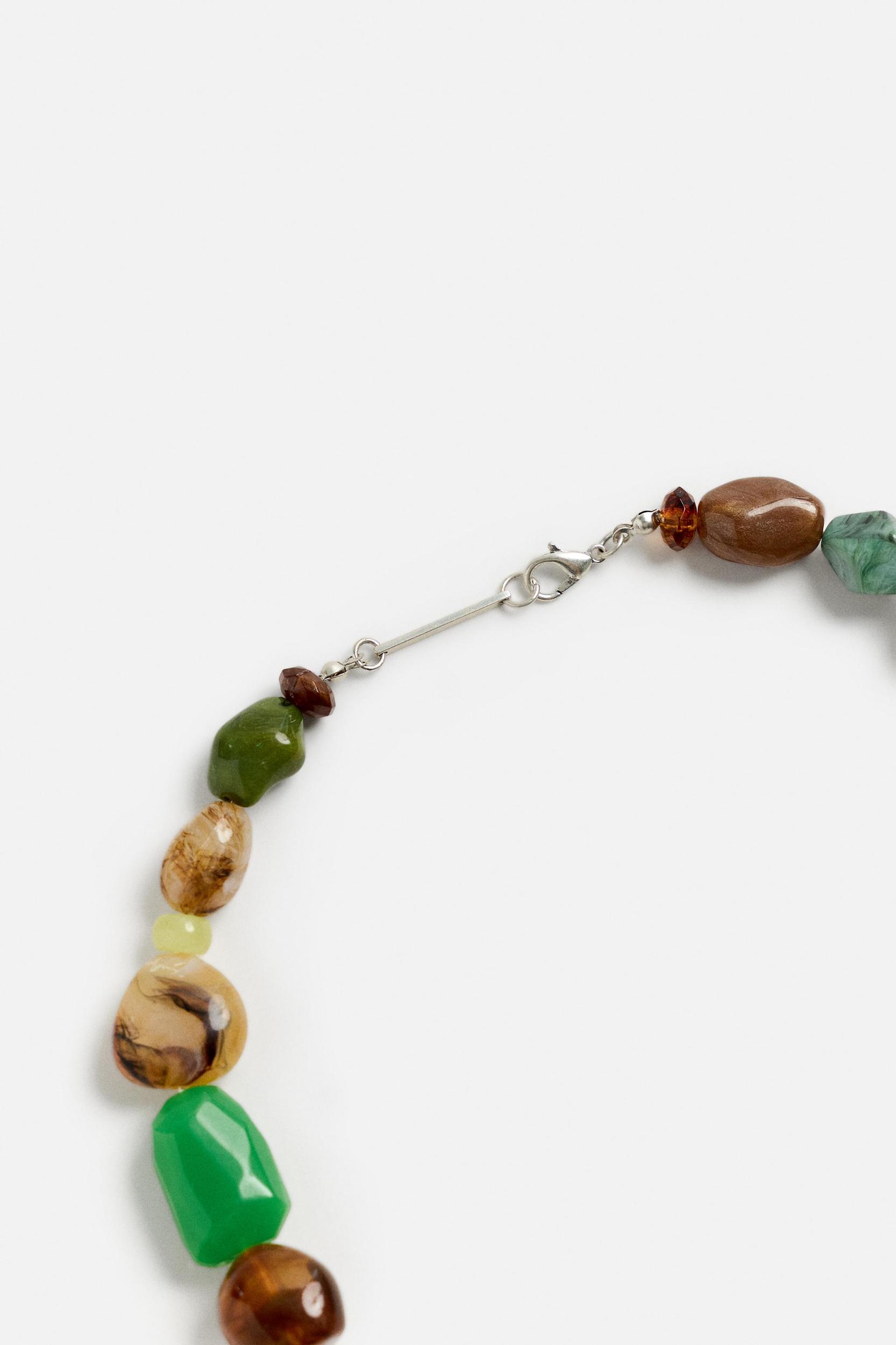 CONTRAST BEAD NECKLACE Product Image