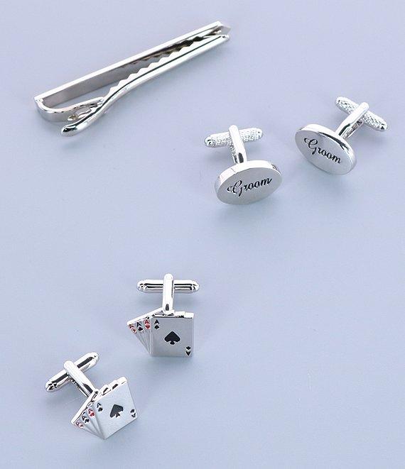 Trafalgar Four Of A Kind Novelty Card Game Cuff Links Product Image
