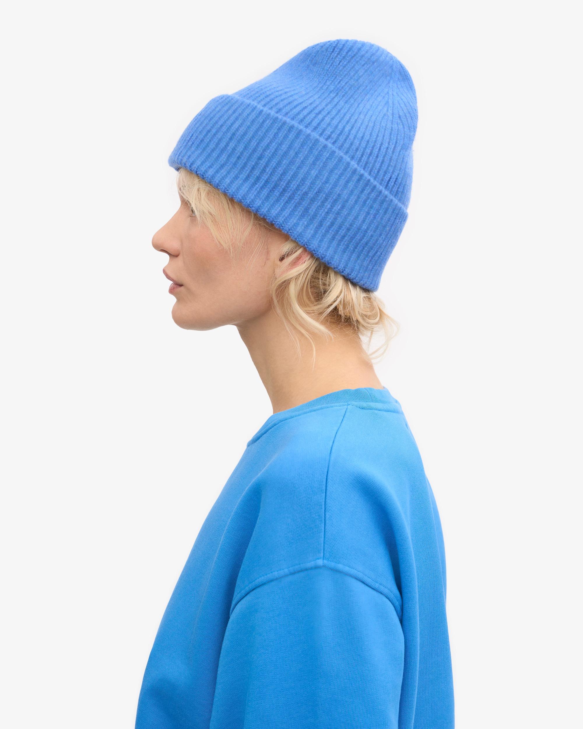 Merino Wool Beanie - Pacific Blue Product Image