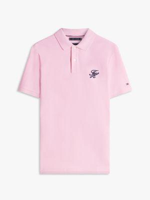 Regular Fit Script Monogram Pique Polo Product Image
