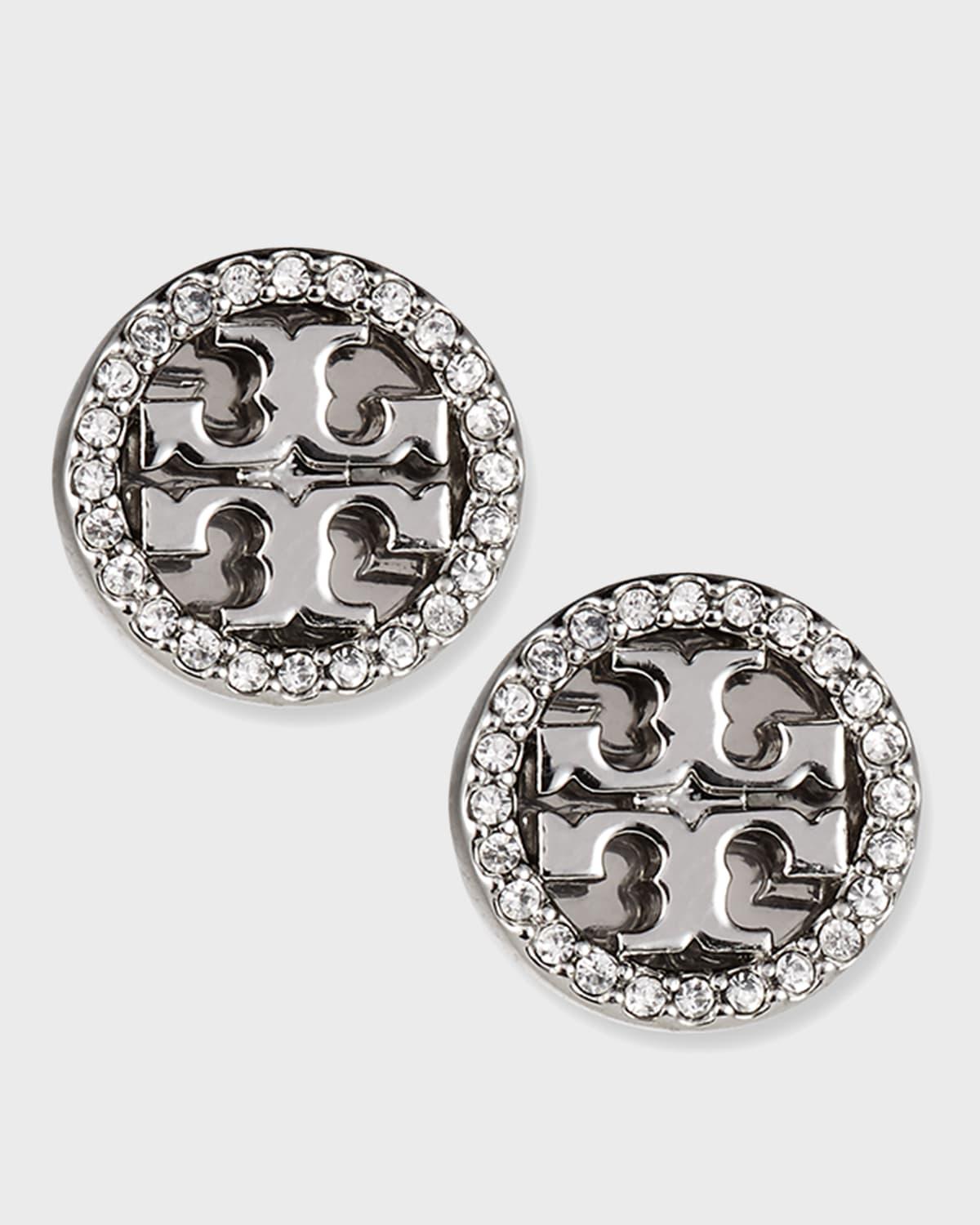 Tory Burch Miller Pave Stud Earrings Product Image