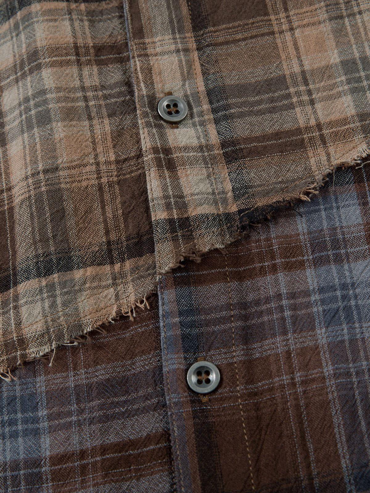 Aelfric Eden Plaid Patchwork Shirt Product Image
