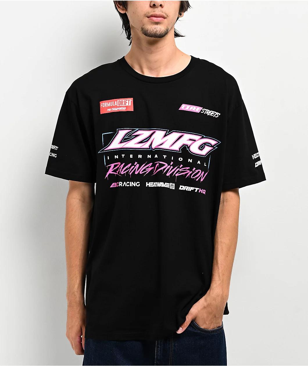 LZMFG Racing Division Drift Team Black T-Shirt Product Image