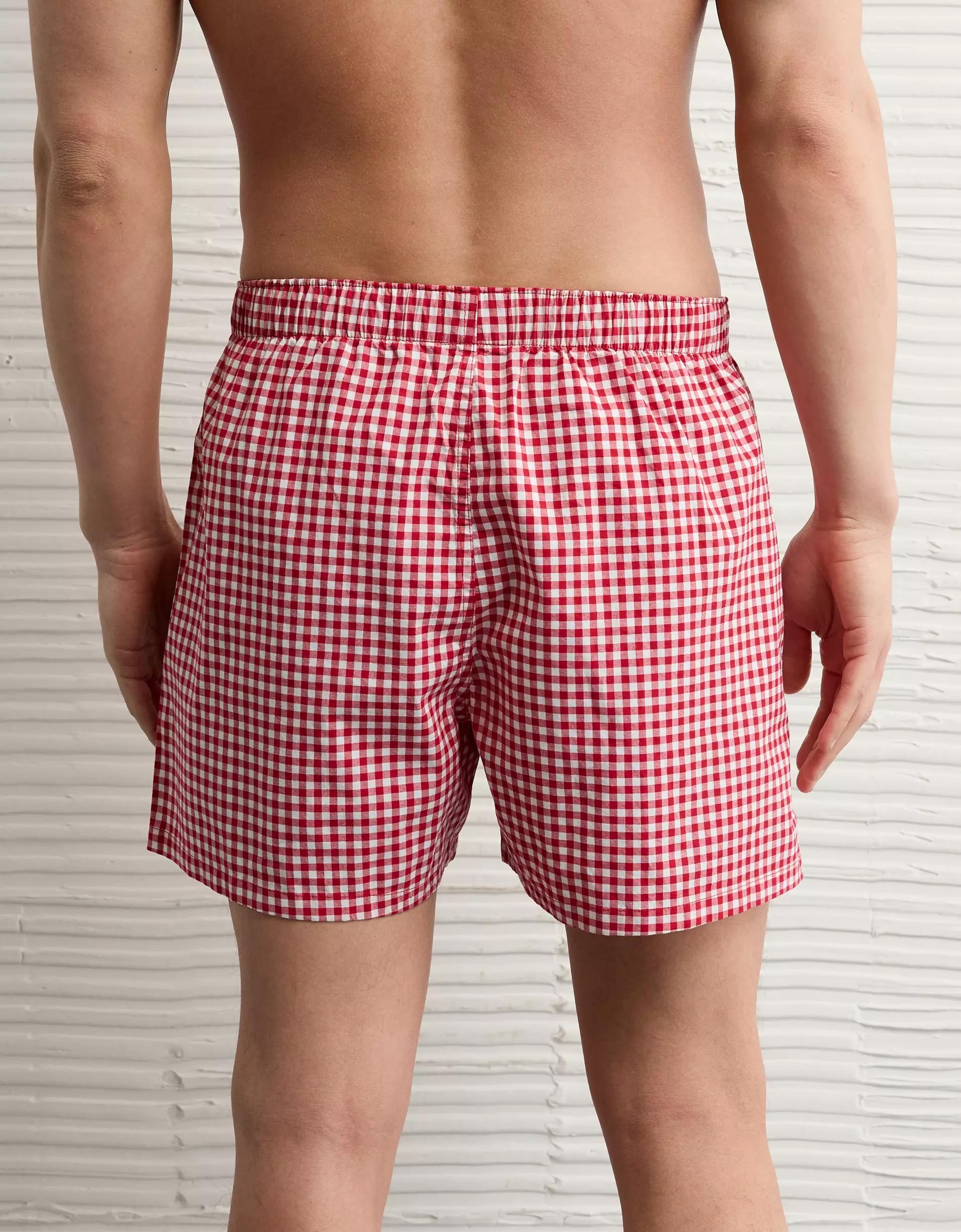 AEO Plaid Stretch Boxer Short Product Image