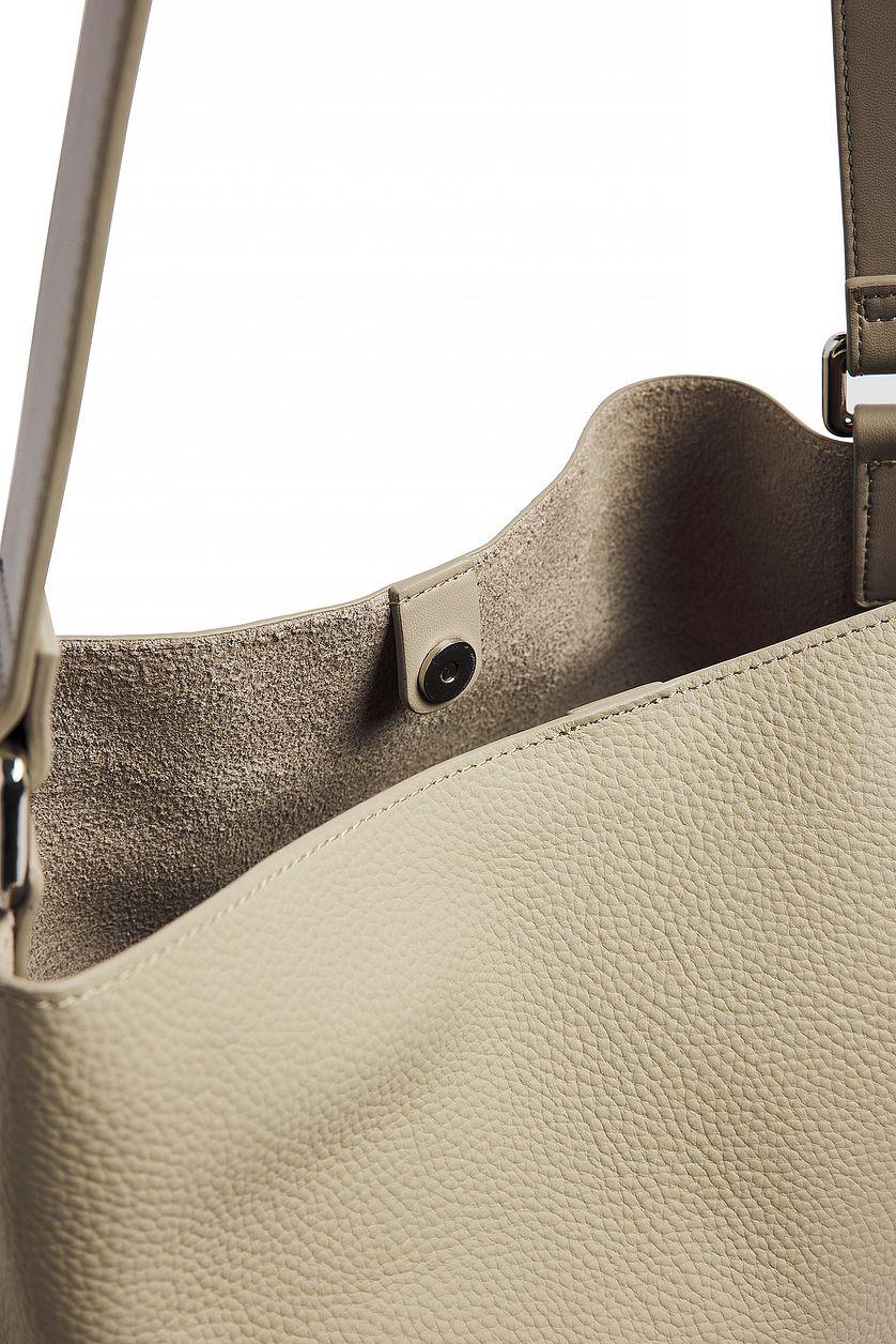Leather Pin Detail Bucket Tote Product Image