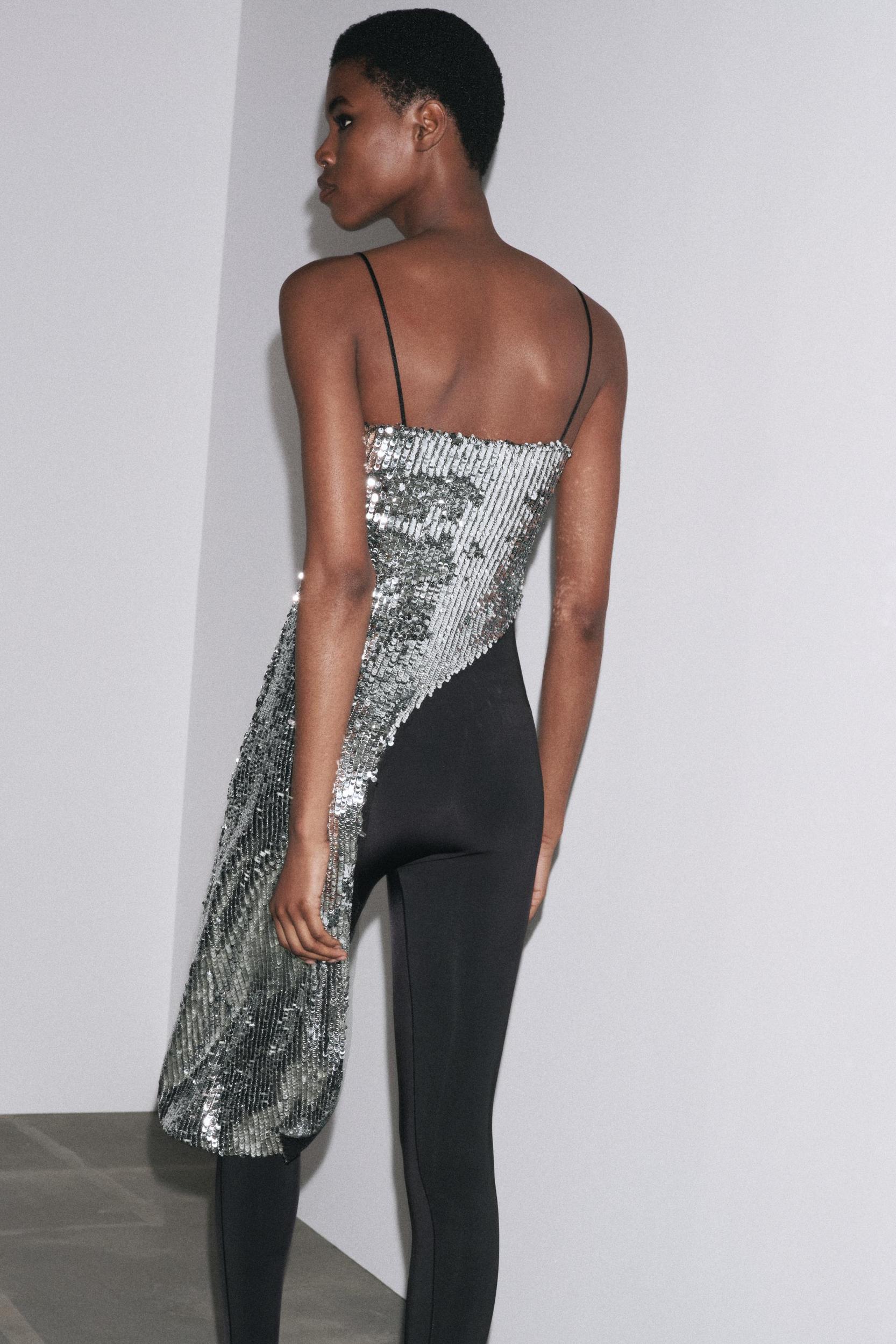 ASYMMETRIC SEQUIN TOP Product Image