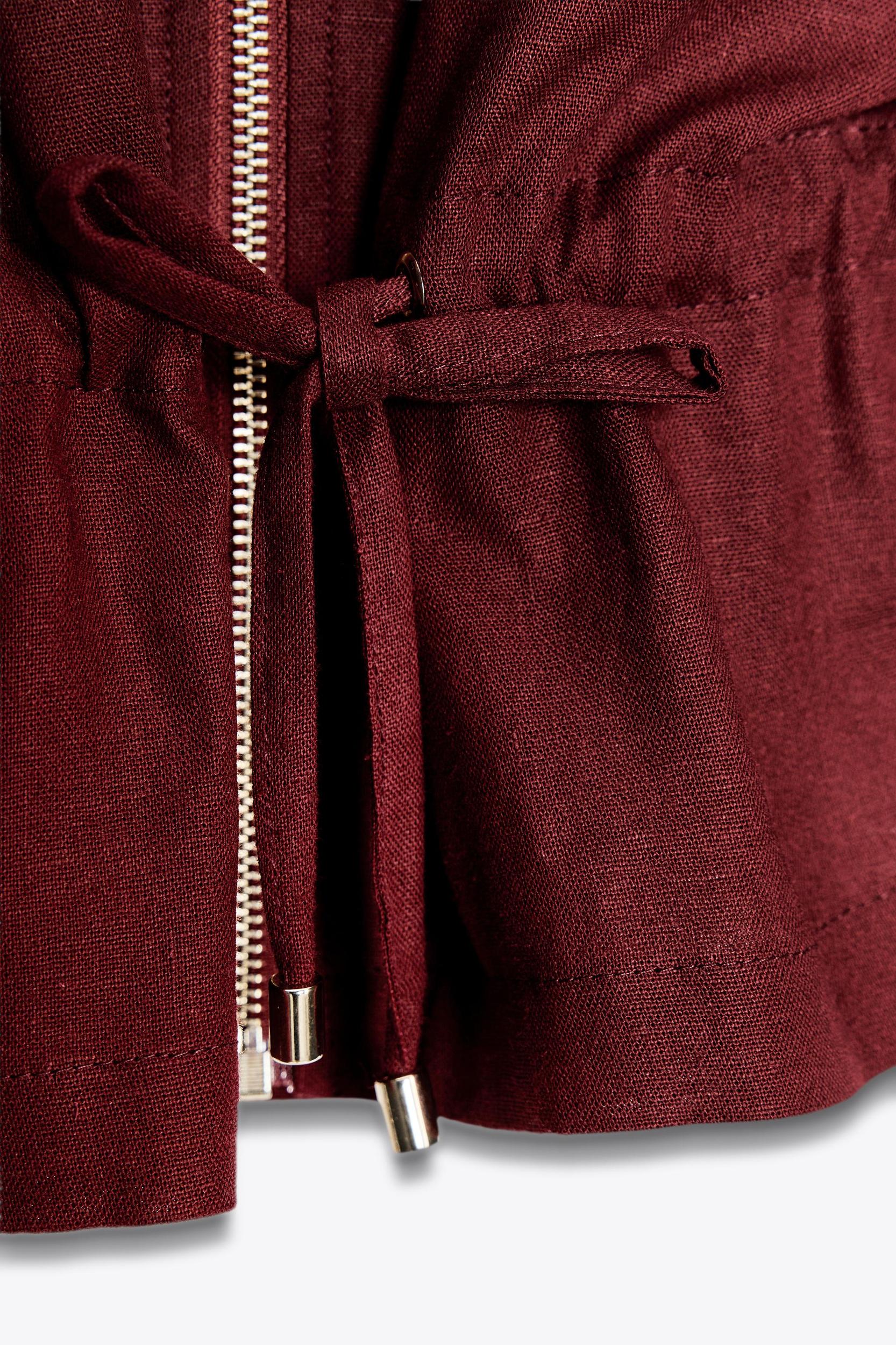 LINEN SAFARI JACKET Product Image