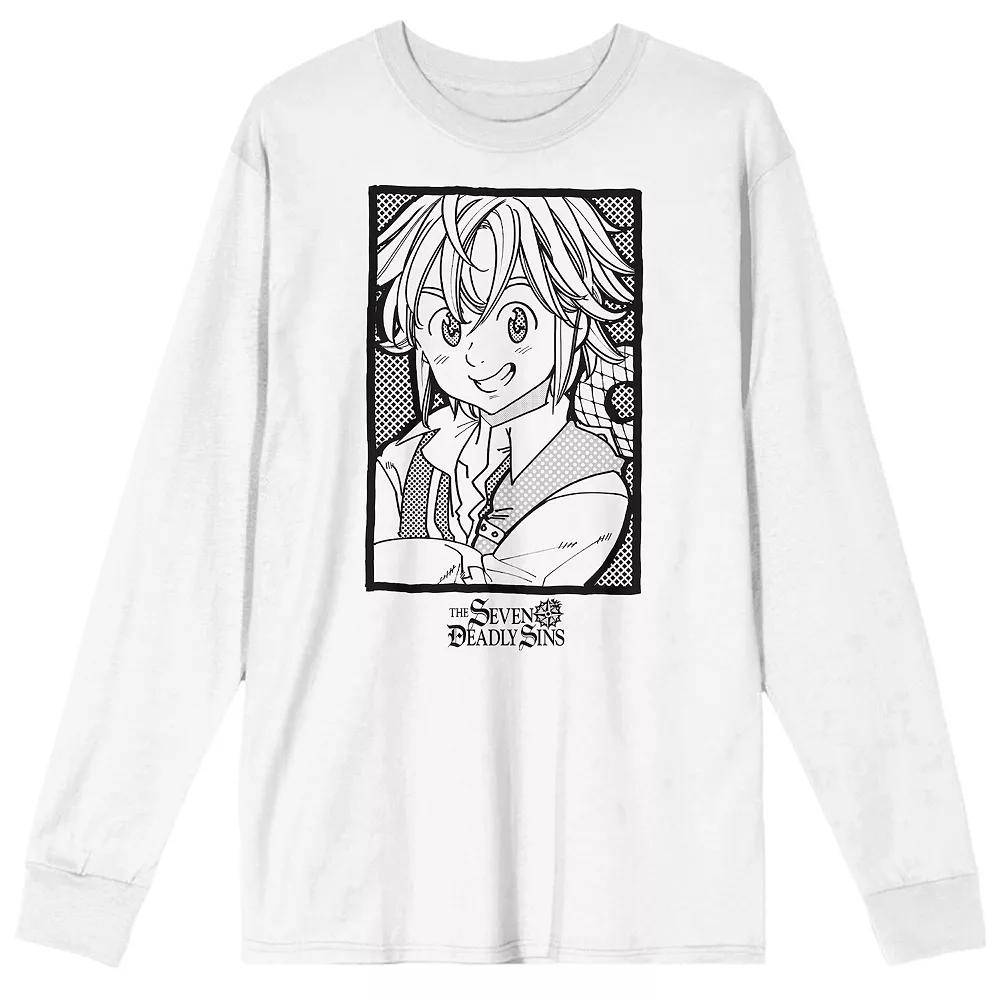 Men's Seven Deadly Sins Meliodas Manga Art Long Sleeve Graphic Tee,  Product Image