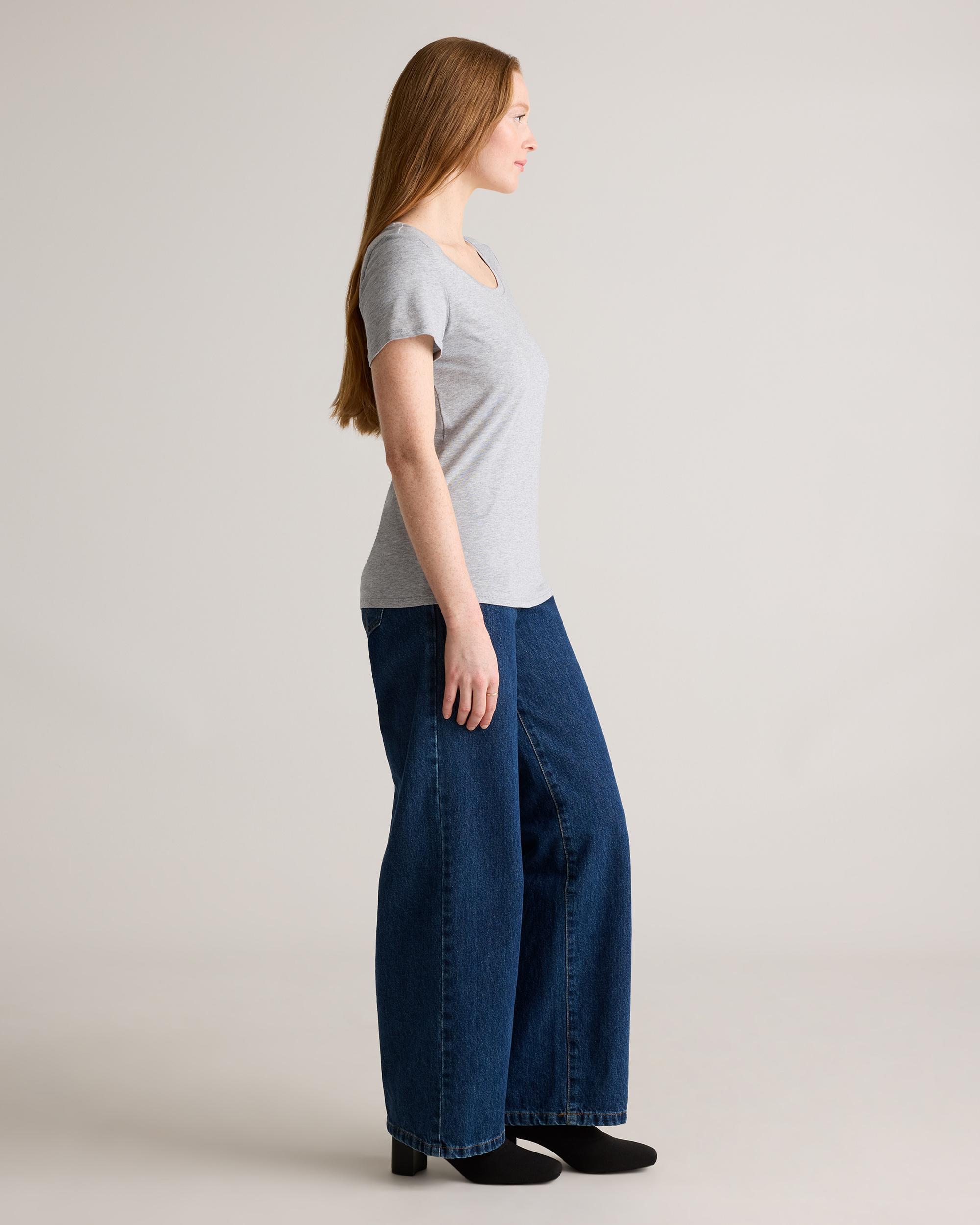 Quince | Women's Cotton Modal Crew Neck T-Shirt Size XS, Cotton/Modal Product Image