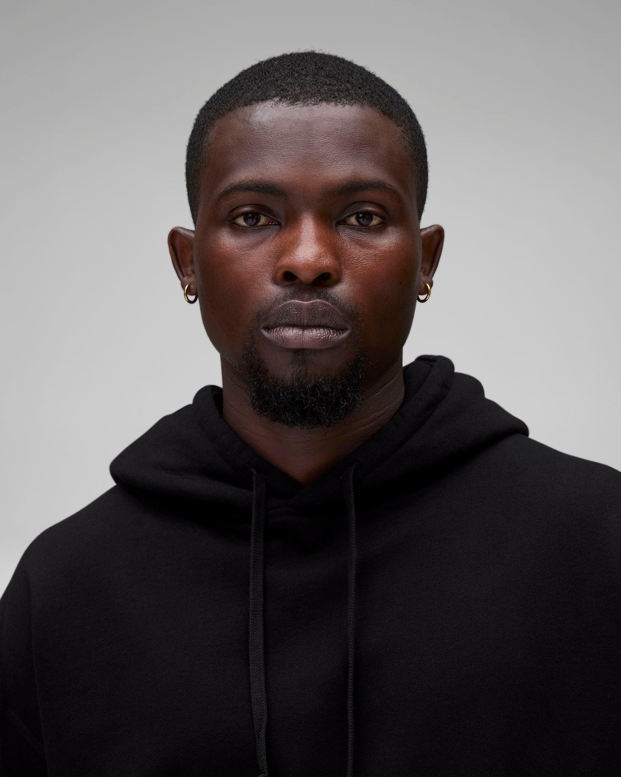 Midweight Terry Relaxed Hoodie Male Product Image