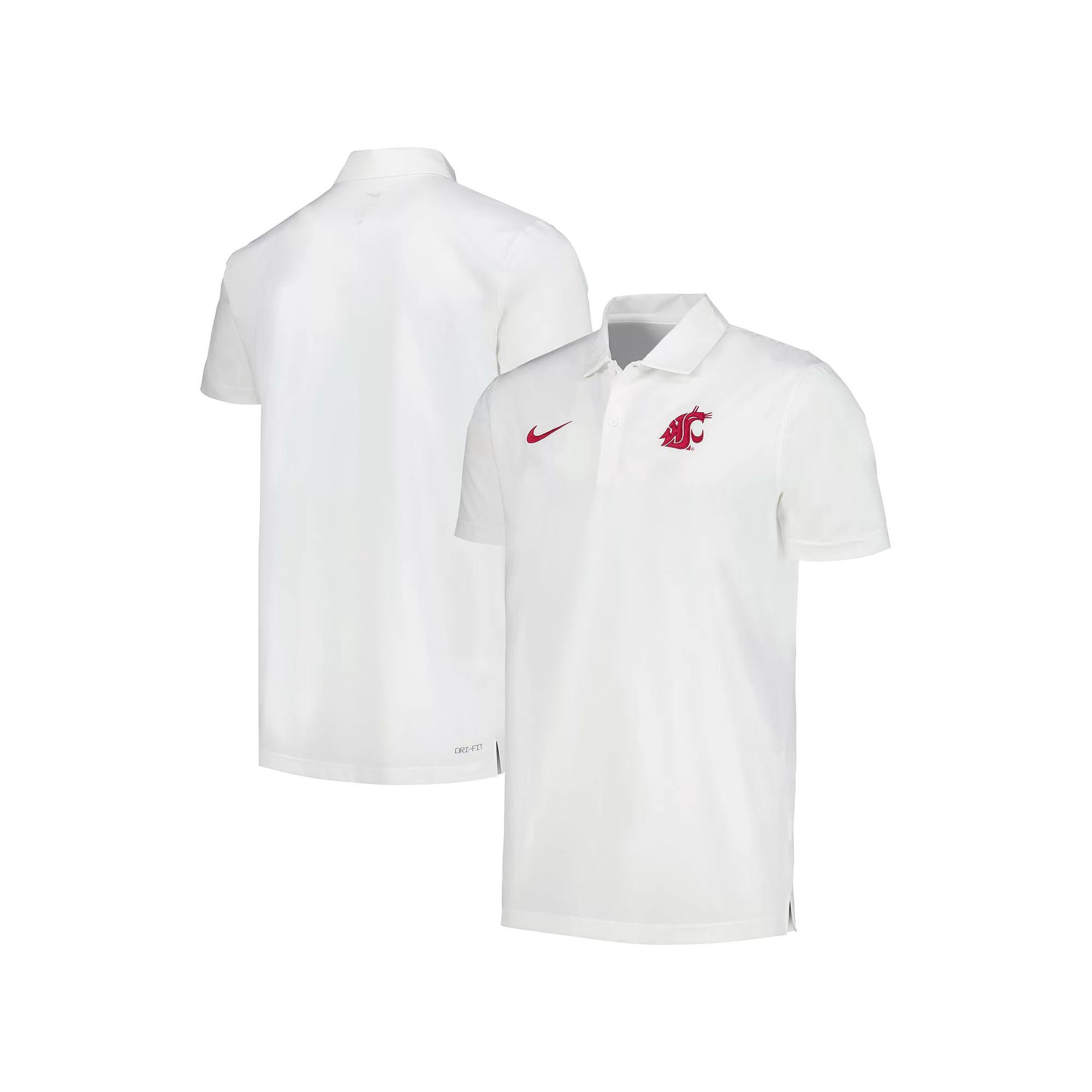 Men's Nike White Washington State Cougars Sideline Polo,  Product Image