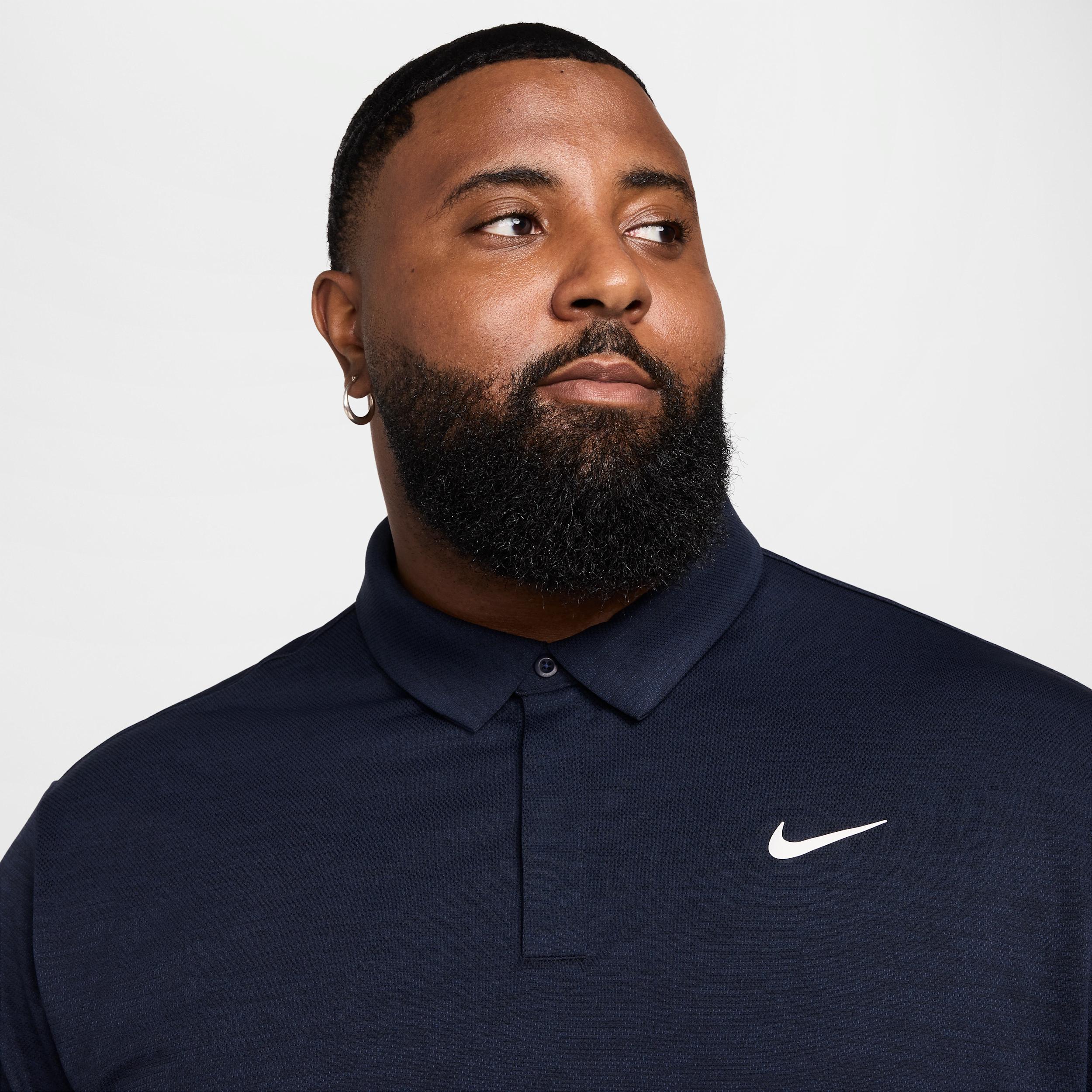 Nike Mens Tour Dri-FIT Jacquard Golf Polo | FZ7475-410 Product Image