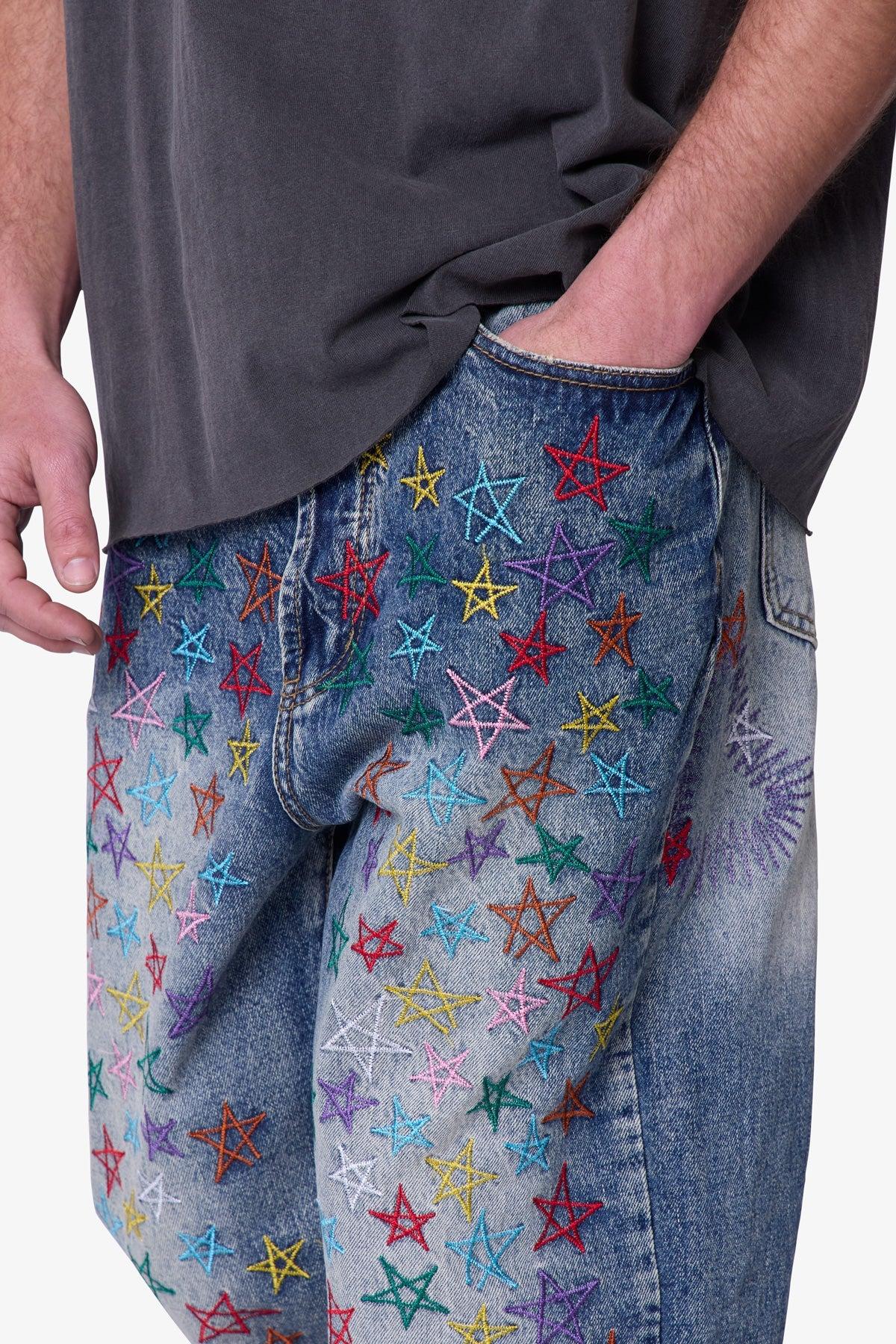 Ultra Baggy Star Denim - Vintage Blue Product Image