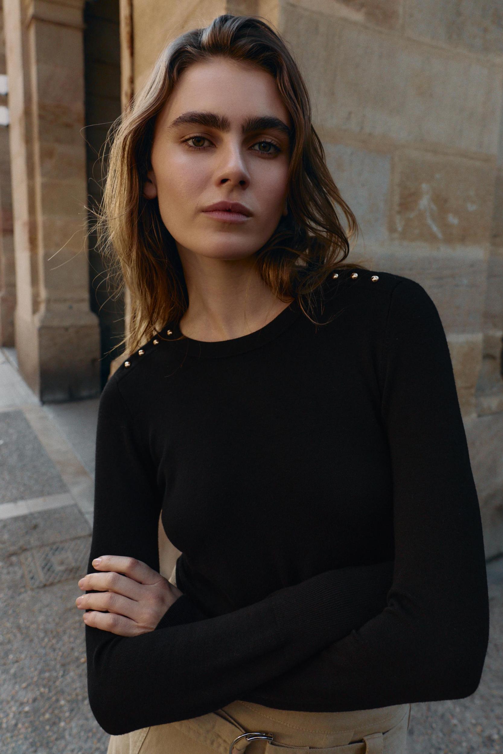 BUTTON KNIT JUMPER Product Image