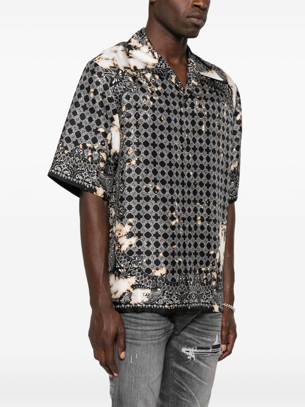 silk bandana-print shirt Product Image