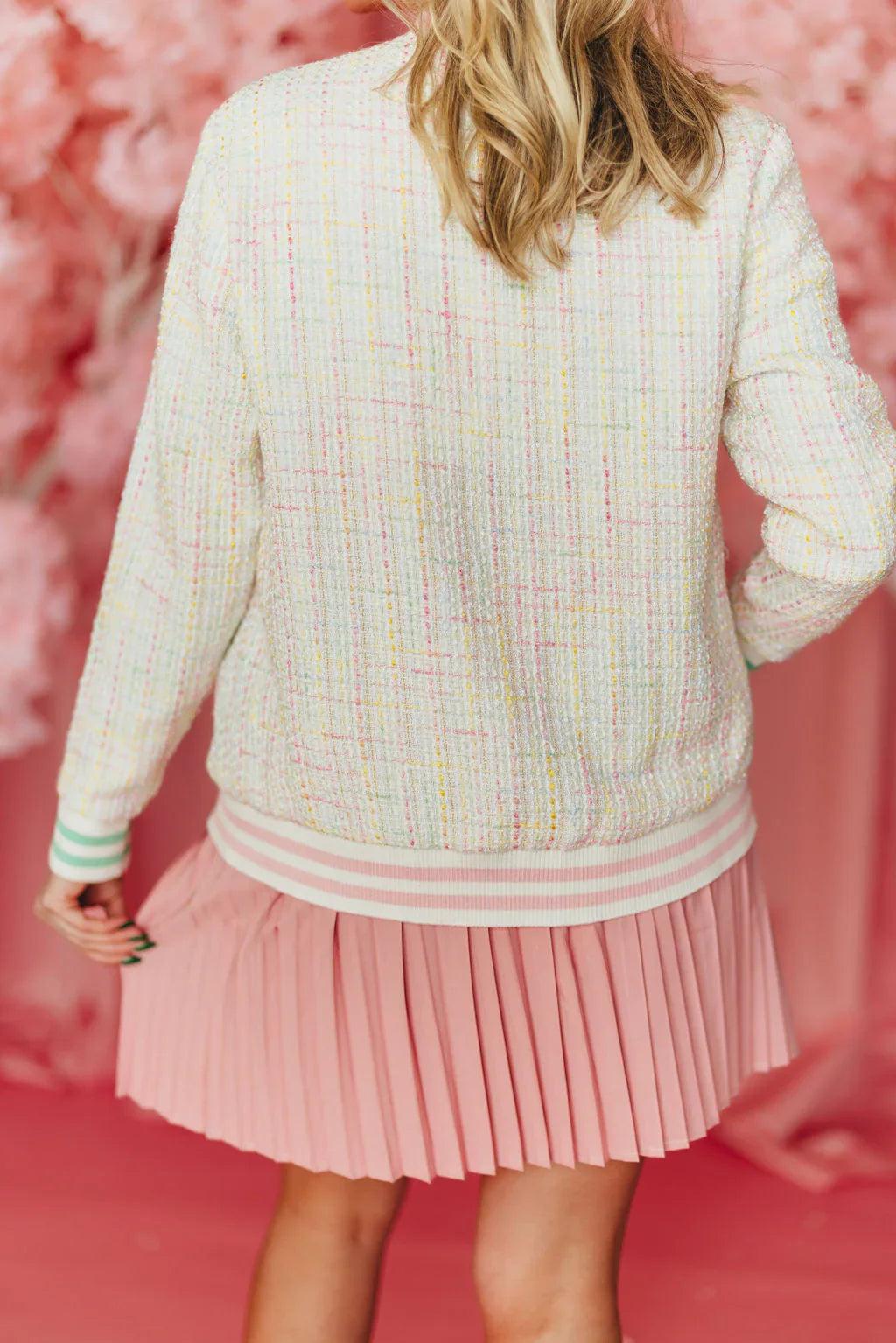 Pastel Tweed Cardigan Product Image