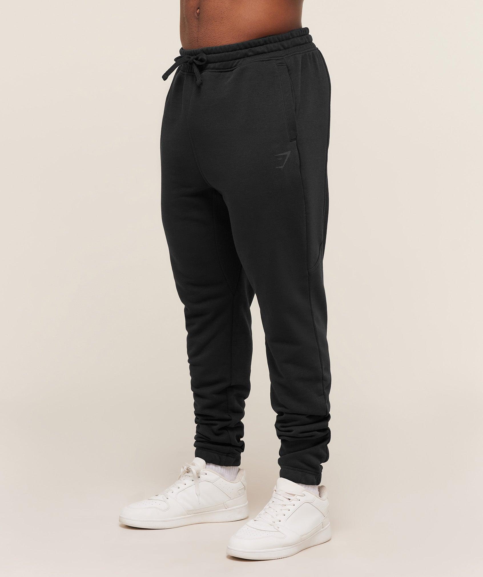 Gymshark Power Joggers Tall - Black/Asphalt Grey Male Product Image