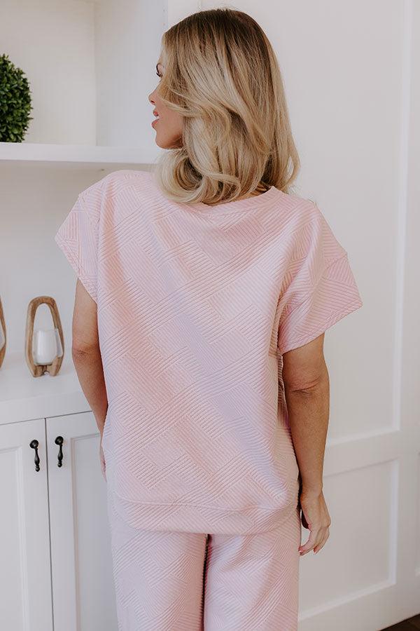 Lattes First Shift Top in Light Pink Product Image