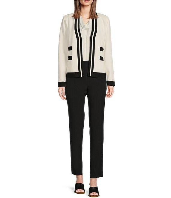 KARL LAGERFELD PARIS Knit Cardigan with Contrast Trim Product Image