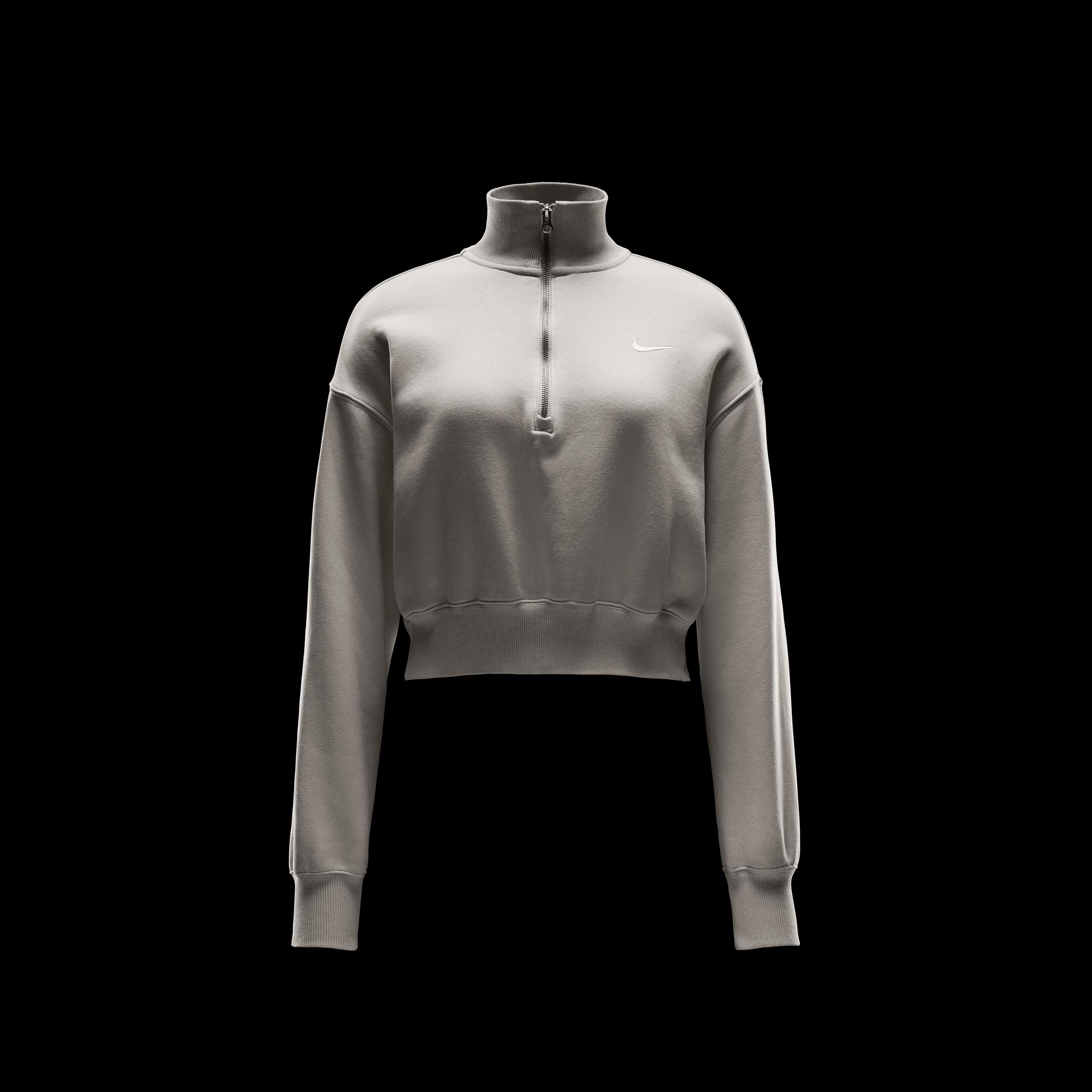 Women's Nike Sportswear Phoenix Fleece 1/4-Zip Cropped Sweatshirt Product Image
