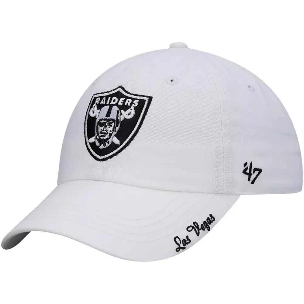 Women's '47 White Las Vegas Raiders Miata Clean Up Primary Adjustable Hat, Lvr White Product Image
