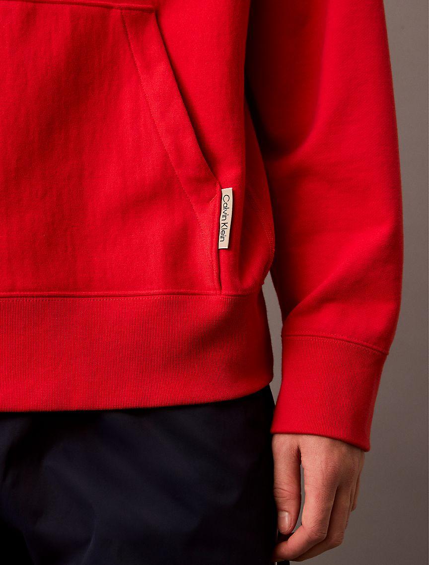 Cotton Blend Terry Relaxed Hoodie Product Image