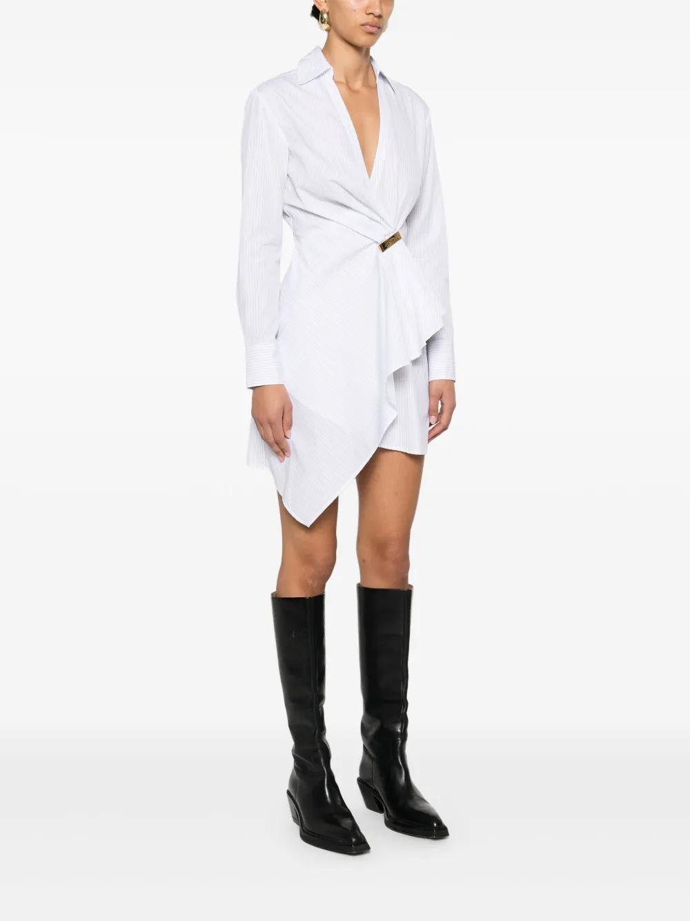 jewel-detail poplin mini dress Product Image