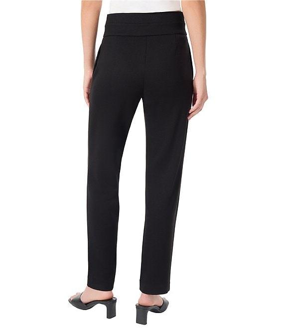 Jones New York Serenity Knit Pull-On Wide Waistband Straight Leg Pants Product Image