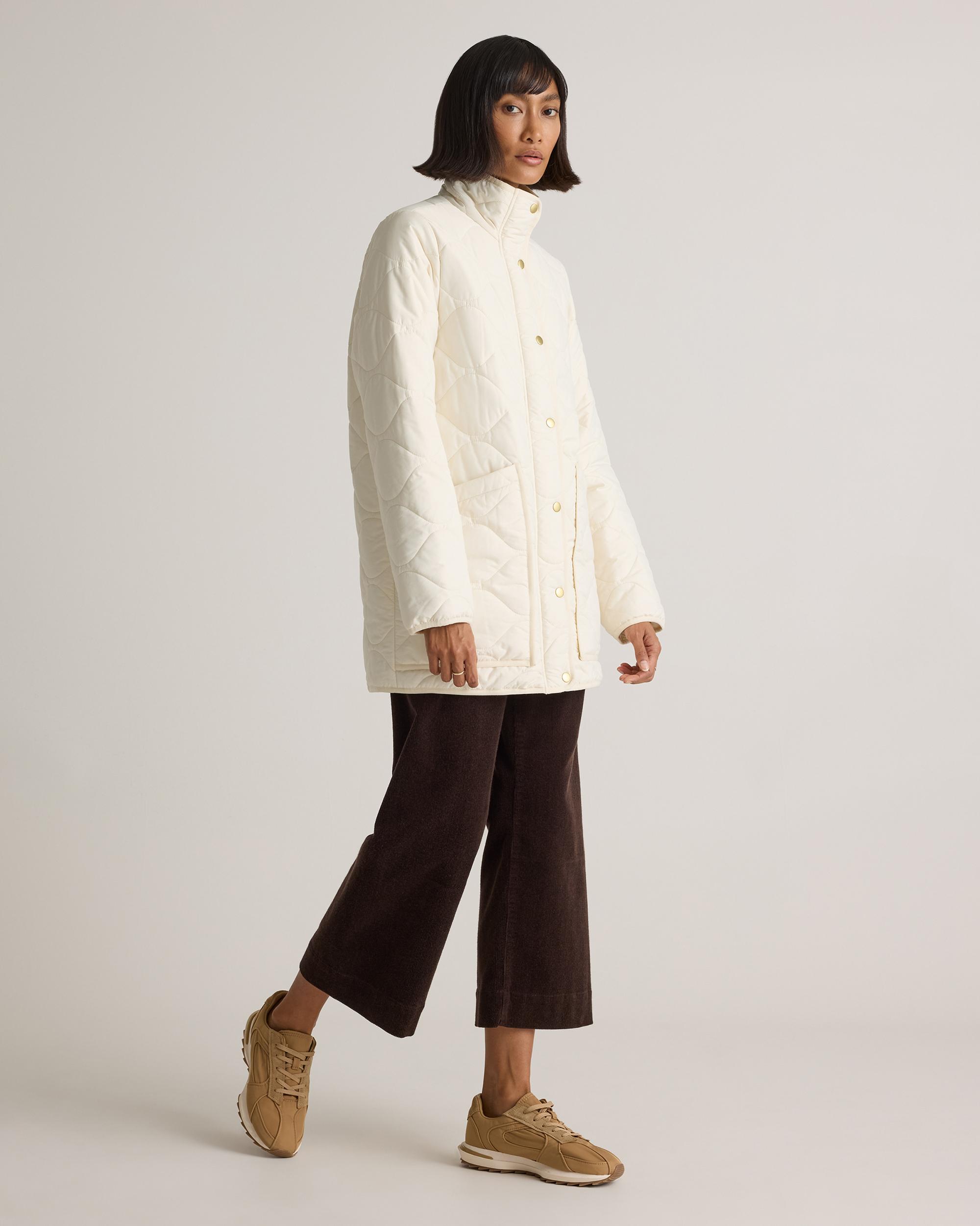 Quince | Women's Featherless Quilted Long Puffer Jacket Nylon Product Image