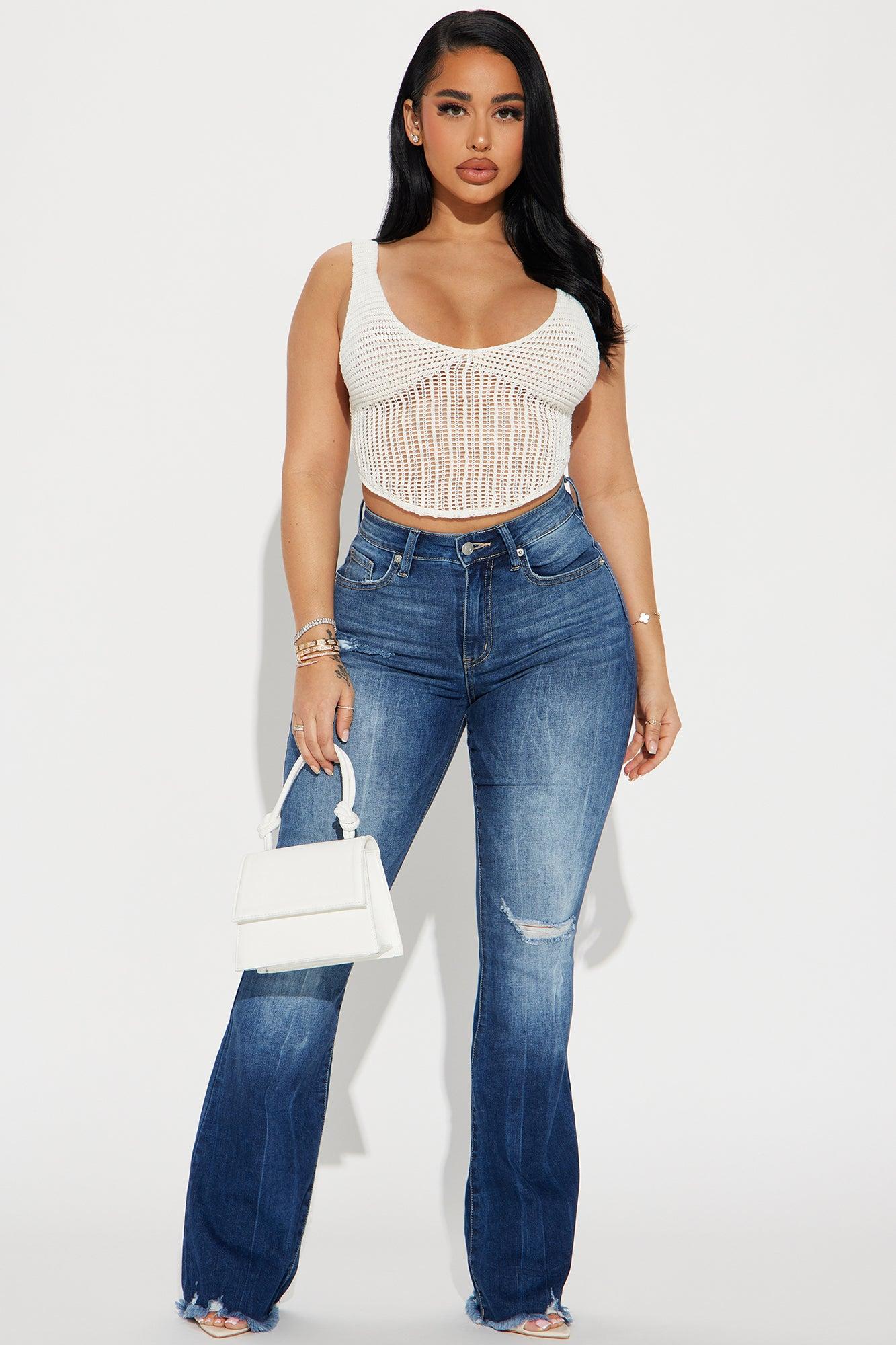 In The Wild Crochet Tank - Off White Product Image